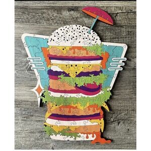 Bumfuzzled #20 Retired Wood Puzzle Food Burger Challenge Towering Repast